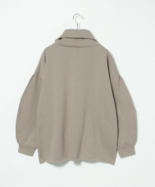 notch.（ノッチ）の「裏起毛オフタートルプルオーバー（スウェット・レディース・ブラック/ベージュ/グレー・M）」の6枚目の写真