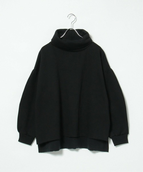 notch.（ノッチ）の「裏起毛オフタートルプルオーバー（スウェット・レディース・ブラック/ベージュ/グレー・M）」の14枚目の写真