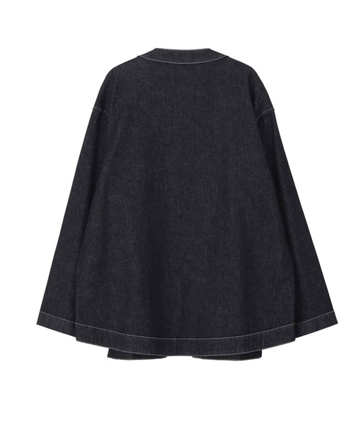 Plantation(プランテーション)の「BIZENストレッチデニム/ジャケット(デニムジャケット・レディース・ネイビー・M size/XL)」の3枚目の写真