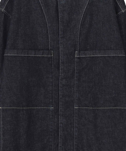 Plantation(プランテーション)の「BIZENストレッチデニム/ジャケット(デニムジャケット・レディース・ネイビー・M size/XL)」の5枚目の写真