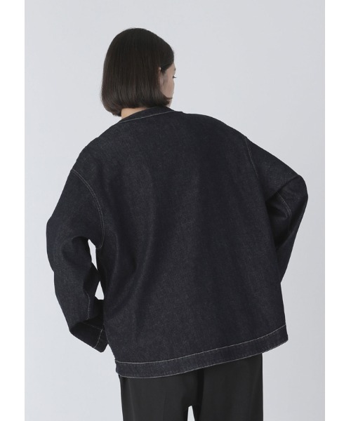 Plantation(プランテーション)の「BIZENストレッチデニム/ジャケット(デニムジャケット・レディース・ネイビー・M size/XL)」の9枚目の写真
