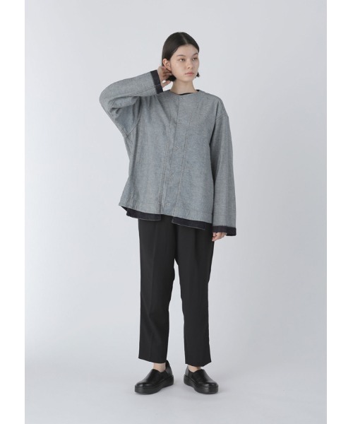 Plantation(プランテーション)の「BIZENストレッチデニム/ジャケット(デニムジャケット・レディース・ネイビー・M size/XL)」の12枚目の写真