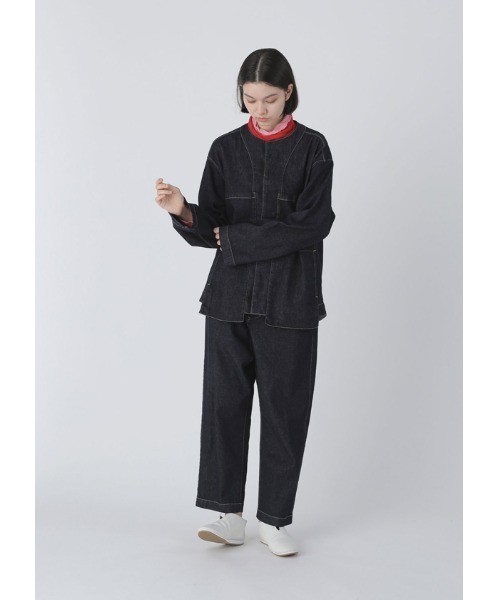 Plantation(プランテーション)の「BIZENストレッチデニム/ジャケット(デニムジャケット・レディース・ネイビー・M size/XL)」の15枚目の写真