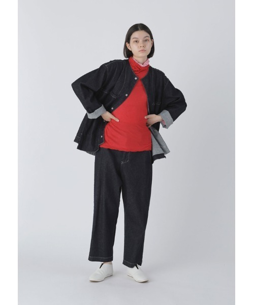 Plantation(プランテーション)の「BIZENストレッチデニム/ジャケット(デニムジャケット・レディース・ネイビー・M size/XL)」の16枚目の写真