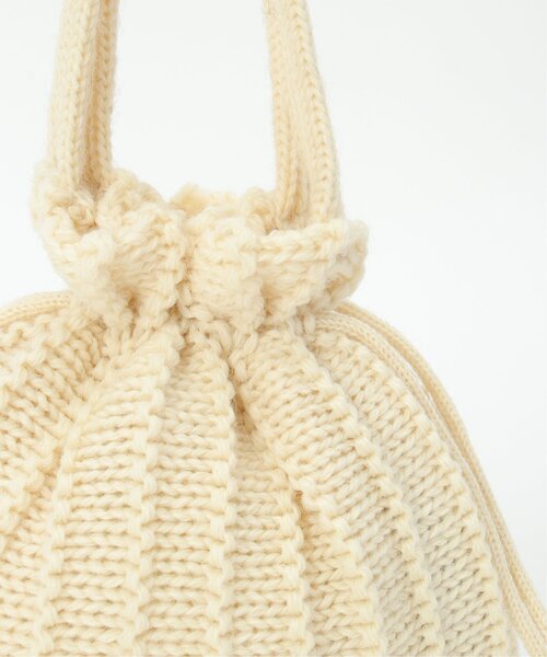CLIPPER CASUALS（クリッパーカジュアル）の「CLIPPER CASUALS クリッパーカジュアル Pleats Bag（ショルダーバッグ・レディース・グリーン系その他/オフホワイト/ブルー・FREE）」の9枚目の写真