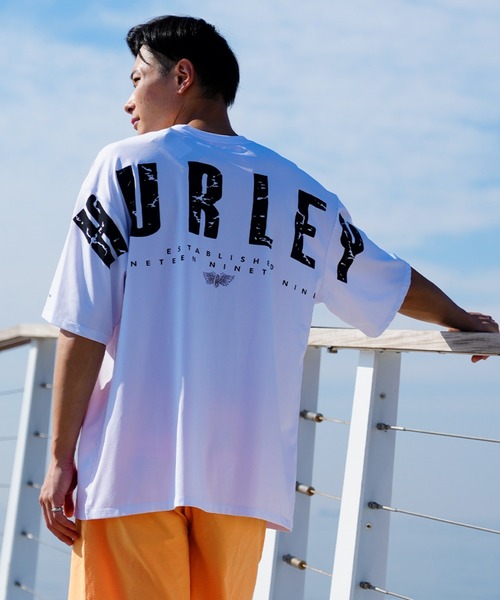 Hurley (ハーレー)の「Hurley/ハーレー ラッシュガード ラッシュTシャツ/ルーズシルエット バックプリント/UVカット 吸汗速乾 MSS2310029(ラッシュガード・メンズ・オレンジ/ブラック/ホワイト・L/XL/M)」の2枚目の写真