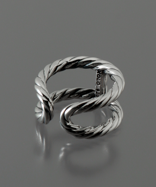 XOLO（ショロ）の「【XOLO / ショロ】H Rope Ring（リング・メンズ・シルバー・LARGE/MEDIUM）」の2枚目の写真