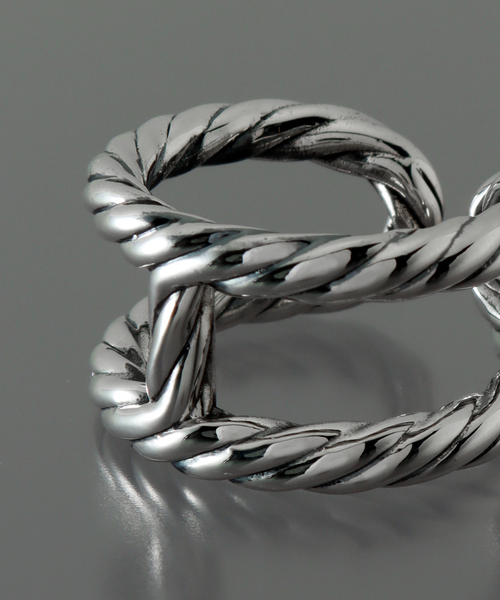XOLO（ショロ）の「【XOLO / ショロ】H Rope Ring（リング・メンズ・シルバー・LARGE/MEDIUM）」の4枚目の写真