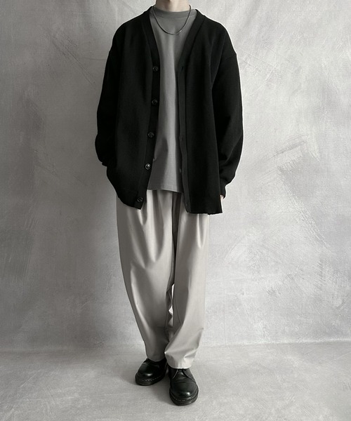 SERACE(セラス)の「【SERACE】Loose silhouette T-shirt / ルーズシルエットTシャツ(Tシャツ/カットソー・メンズ・ブラック/オフホワイト/グレー/ネイビー/ダークブルー/ホワイト×ブラック・M/L)」の18枚目の写真