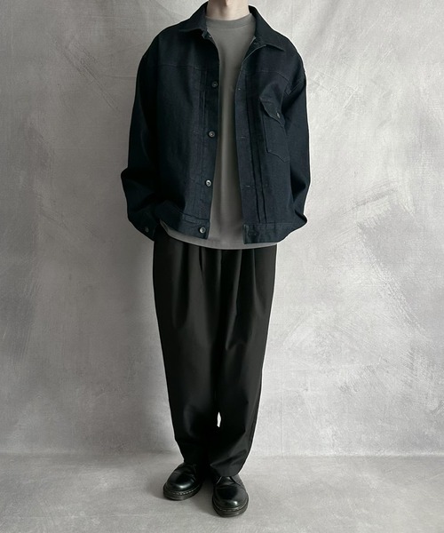 SERACE(セラス)の「【SERACE】Loose silhouette T-shirt / ルーズシルエットTシャツ(Tシャツ/カットソー・メンズ・ブラック/オフホワイト/グレー/ネイビー/ダークブルー/ホワイト×ブラック・M/L)」の22枚目の写真