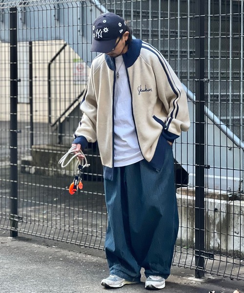 SKOOKUM（スクーカム）の「SKOOKUM JE ニットライントラックジャケット（ニット/セーター・メンズ・アイボリー/ネイビー・M/L）」の8枚目の写真