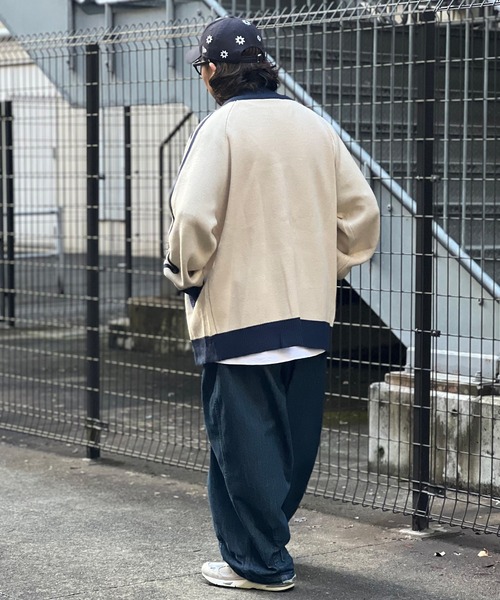 SKOOKUM（スクーカム）の「SKOOKUM JE ニットライントラックジャケット（ニット/セーター・メンズ・アイボリー/ネイビー・M/L）」の13枚目の写真