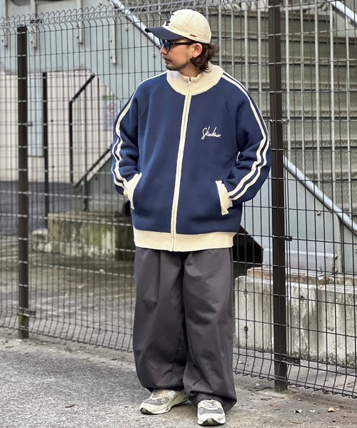 SKOOKUM（スクーカム）の「SKOOKUM JE ニットライントラックジャケット（ニット/セーター・メンズ・アイボリー/ネイビー・M/L）」の17枚目の写真