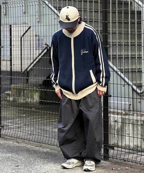 SKOOKUM（スクーカム）の「SKOOKUM JE ニットライントラックジャケット（ニット/セーター・メンズ・アイボリー/ネイビー・M/L）」の18枚目の写真