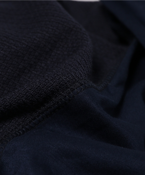 ivory court（アイボリーコート）の「リンクス コンビスムース カーディガン（カーディガン/ボレロ・メンズ・ホワイト/ネイビー・38/40）」の5枚目の写真