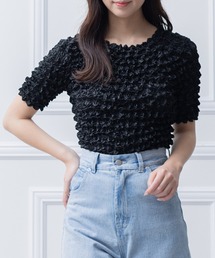 clear | ポップコーン半袖トップス ≪2023SS新作≫(Tシャツ/カットソー)