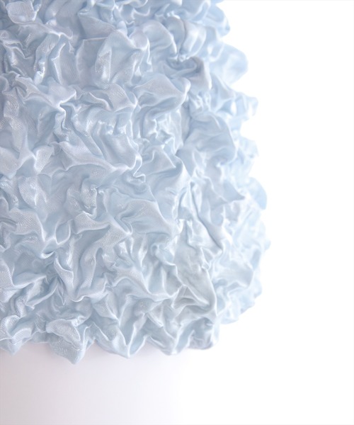 clear（クリア）の「ポップコーン半袖トップス （Tシャツ/カットソー・レディース・グリーン/イエロー/ブラック/サックスブルー/オフホワイト・F）」の12枚目の写真