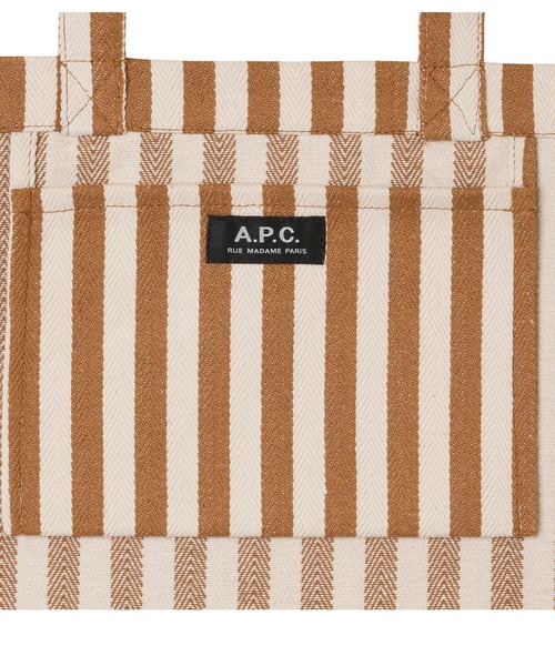 A.P.C.(アーペーセー)の「TOTE LOU 23P(トートバッグ・メンズ・ブラウン系その他/ダークネイビー・ONESIZE)」の7枚目の写真