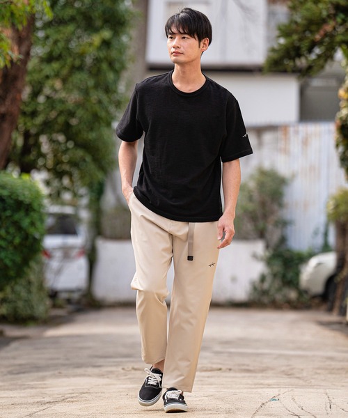 CALL&RESPONSE(コールアンドレスポンス)の「mt8234-メランジ-クルーネック半袖プルオーバー(Tシャツ/カットソー・メンズ・ホワイト/ブラック/ミント/パープル/グレイッシュベージュ・5/4/2/1)」の12枚目の写真