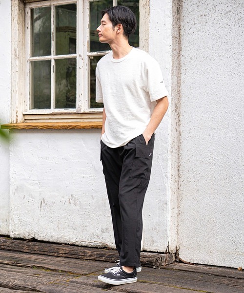 CALL&RESPONSE(コールアンドレスポンス)の「mt8234-メランジ-クルーネック半袖プルオーバー(Tシャツ/カットソー・メンズ・ホワイト/ブラック/ミント/パープル/グレイッシュベージュ・5/4/2/1)」の15枚目の写真