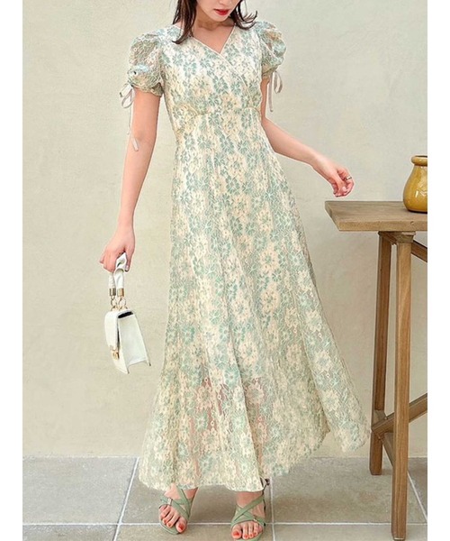 ダズリン　ワンピース セール】ドレープタックレイヤードワンピース（ワンピース