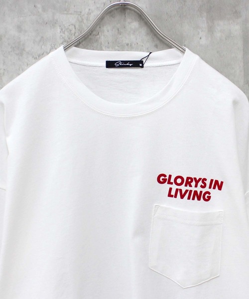 SHISKY（シスキー）の「袖リブプリント　ちょいBIGロンT（Tシャツ/カットソー・メンズ・ブラック/ホワイト系/ホワイト系1/杢グレー/オフホワイト/ネイビー/ベージュ/ブラック系/ブラック系1・M/L/XL）」の11枚目の写真