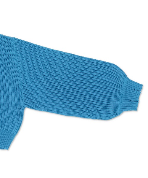 SPINNS（スピンズ）の「ショート丈 アクリルジップフード ニットパーカー（ニット/セーター・レディース・ブラック/アイボリー/ブルー/グリーン・ONESIZE）」の8枚目の写真