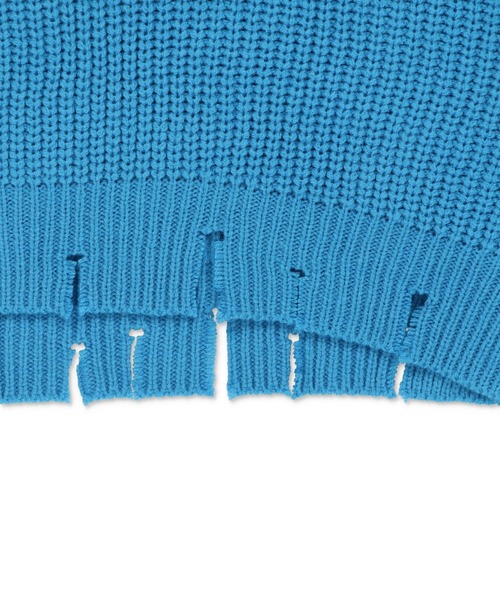 SPINNS（スピンズ）の「ショート丈 アクリルジップフード ニットパーカー（ニット/セーター・レディース・ブラック/アイボリー/ブルー/グリーン・ONESIZE）」の10枚目の写真