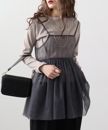 atONE コットンフライスボートネックTシャツ 長袖