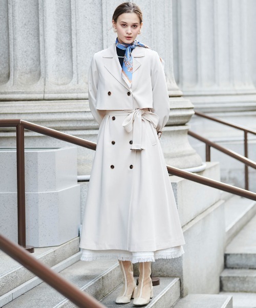 AND COUTURE（アンドクチュール）の「3Wayトレンチコート（トレンチ