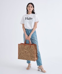 A VACATION BUCKET カゴバッグ ゼブラ柄 A VACATION（アヴァケーション）の「【A VACATION】BUCKET ZEBRA