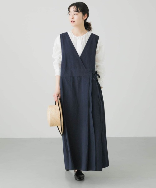 かぐれ（カグレ）の「コットンヘンプラップワンピース（ワンピース