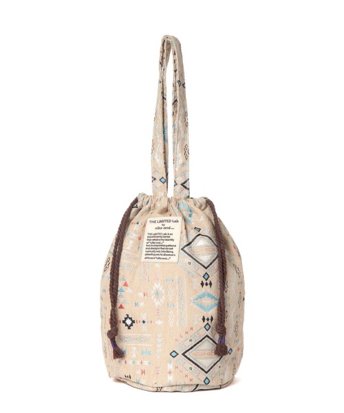 niko and...（ニコアンド）の「【THE LIMITED Lab by niko and...】巾着トートバッグ（トートバッグ・レディース・ブルー/ベージュ/オレンジ・0）」の2枚目の写真