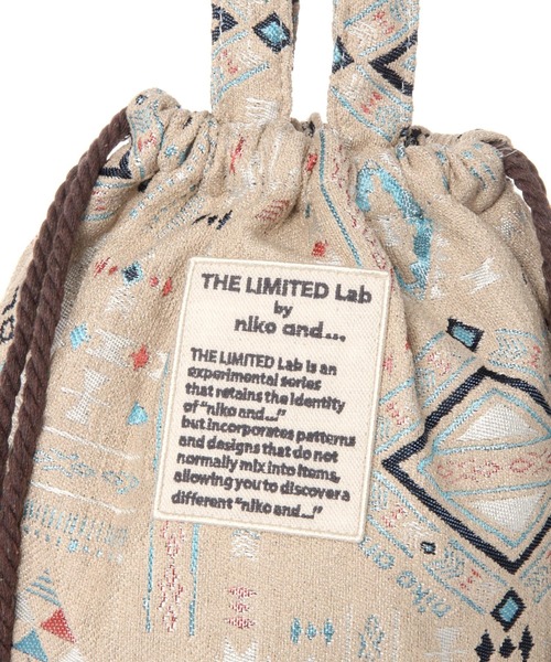 niko and...（ニコアンド）の「【THE LIMITED Lab by niko and...】巾着トートバッグ（トートバッグ・レディース・ブルー/ベージュ/オレンジ・0）」の7枚目の写真