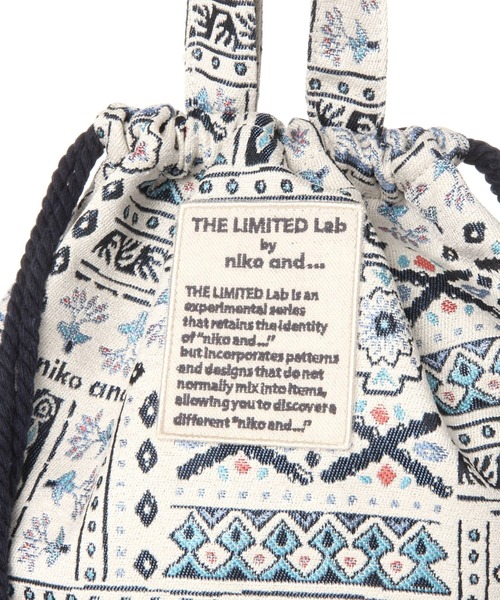 niko and...（ニコアンド）の「【THE LIMITED Lab by niko and...】巾着トートバッグ（トートバッグ・レディース・ブルー/ベージュ/オレンジ・0）」の17枚目の写真