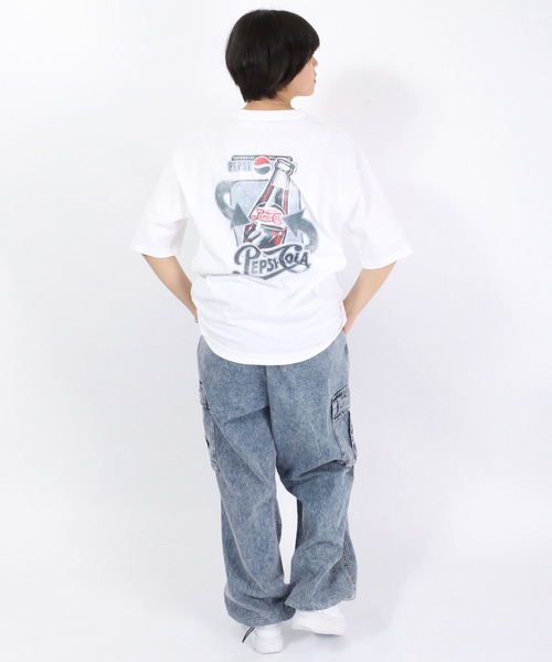DISCUS ATHLETIC（ディスカス　アスレチック）の「DISCUS ATHLETICK×PEPSI（ディスカスアスレチック×ペプシ）コラボ バックプリント半袖Tシャツ（Tシャツ/カットソー・レディース・ホワイト/ホワイト系その他/ブラック系その他/スミクロ/ホワイト系その他2/ブラック系その他2・M）」の7枚目の写真