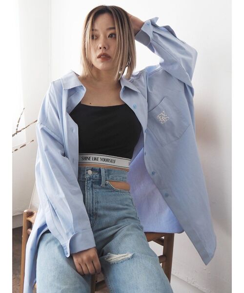 EVRIS(エヴリス)の「ロゴラインビスチェ(キャミソール・レディース・ブラック/ホワイト・FREE)」の18枚目の写真