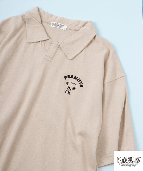 snoopy ポロシャツ】ピーナッツ PEANUTS スヌーピー 半袖 ポロシャツ