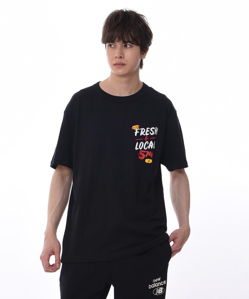 NEW BALANCE(ニューバランス)の「NB Essentials 574 グラフィックショートスリーブTシャツ(Tシャツ/カットソー・メンズ・ブラック/ホワイト・XX-LARGE/SMALL/LARGE/X-LARGE/MEDIUM)」の2枚目の写真