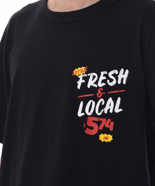 NEW BALANCE(ニューバランス)の「NB Essentials 574 グラフィックショートスリーブTシャツ(Tシャツ/カットソー・メンズ・ブラック/ホワイト・XX-LARGE/SMALL/LARGE/X-LARGE/MEDIUM)」の9枚目の写真