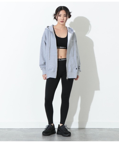 ANLIBERTY ANAP（アンリバティアナップ）の「ANLIBERTYテープロゴレギンス（レギンス/スパッツ・レディース・ブラック/グレー・S/M）」の11枚目の写真