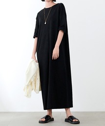 バックスリットTシャツワンピース【サスティナブル】