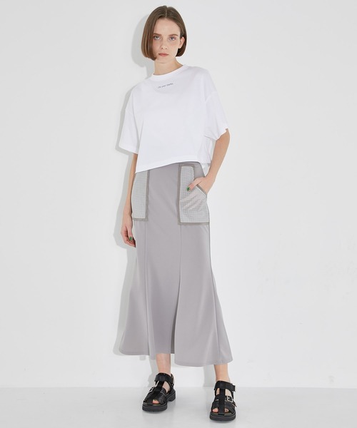 CITY TOKYO(シティトウキョウ)の「メッシュポケットマーメイドスカート(スカート・レディース・ブラック/モカ・1/2)」の15枚目の写真