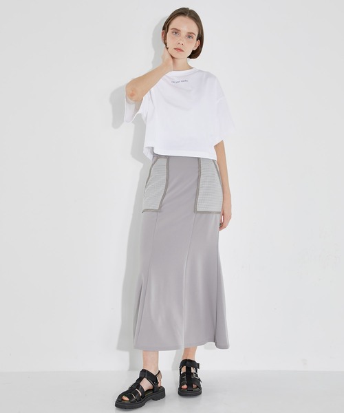 CITY TOKYO(シティトウキョウ)の「メッシュポケットマーメイドスカート(スカート・レディース・ブラック/モカ・1/2)」の16枚目の写真