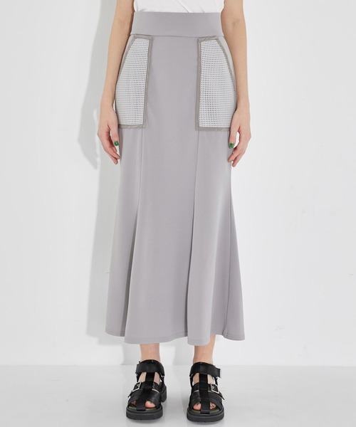 CITY TOKYO(シティトウキョウ)の「メッシュポケットマーメイドスカート(スカート・レディース・ブラック/モカ・1/2)」の17枚目の写真