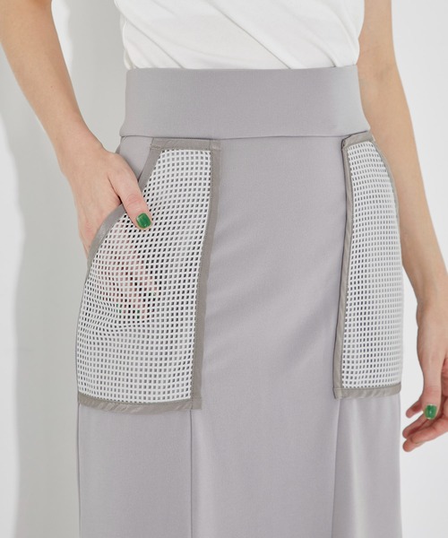 CITY TOKYO(シティトウキョウ)の「メッシュポケットマーメイドスカート(スカート・レディース・ブラック/モカ・1/2)」の20枚目の写真