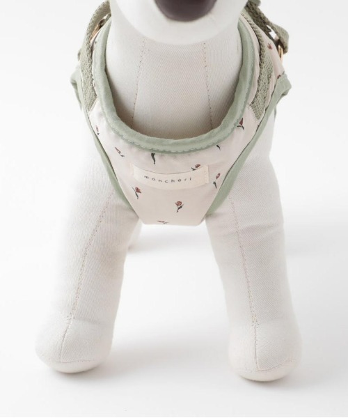 moncheri(モンシェリ)の「チューリップ柄ハーネス+リードSET / 犬服 / ドッグウェア(リード/ハーネス/首輪・レディース・グリーン・M/S/L/XL)」の5枚目の写真