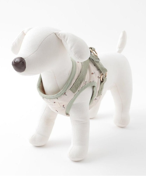moncheri(モンシェリ)の「チューリップ柄ハーネス+リードSET / 犬服 / ドッグウェア(リード/ハーネス/首輪・レディース・グリーン・M/S/L/XL)」の6枚目の写真
