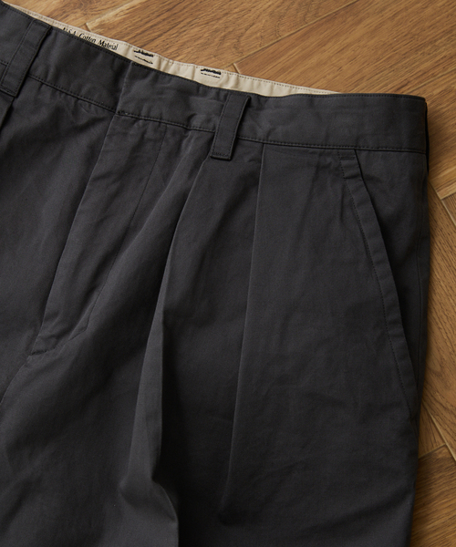 JOURNAL STANDARD relume（ジャーナルスタンダード　レリューム）の「AMERICAN チノワイドスラックス BY SUPIMA USA（チノパンツ・メンズ・ブラックミックス/ライトグレー/ベージュ/グリーン系その他・MEDIUM/LARGE）」の8枚目の写真