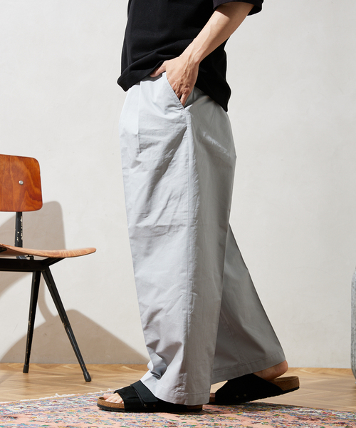 JOURNAL STANDARD relume（ジャーナルスタンダード　レリューム）の「AMERICAN チノワイドスラックス BY SUPIMA USA（チノパンツ・メンズ・ブラックミックス/ライトグレー/ベージュ/グリーン系その他・MEDIUM/LARGE）」の14枚目の写真